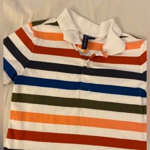 Janie and Jack Boys Striped Polo - Size 5